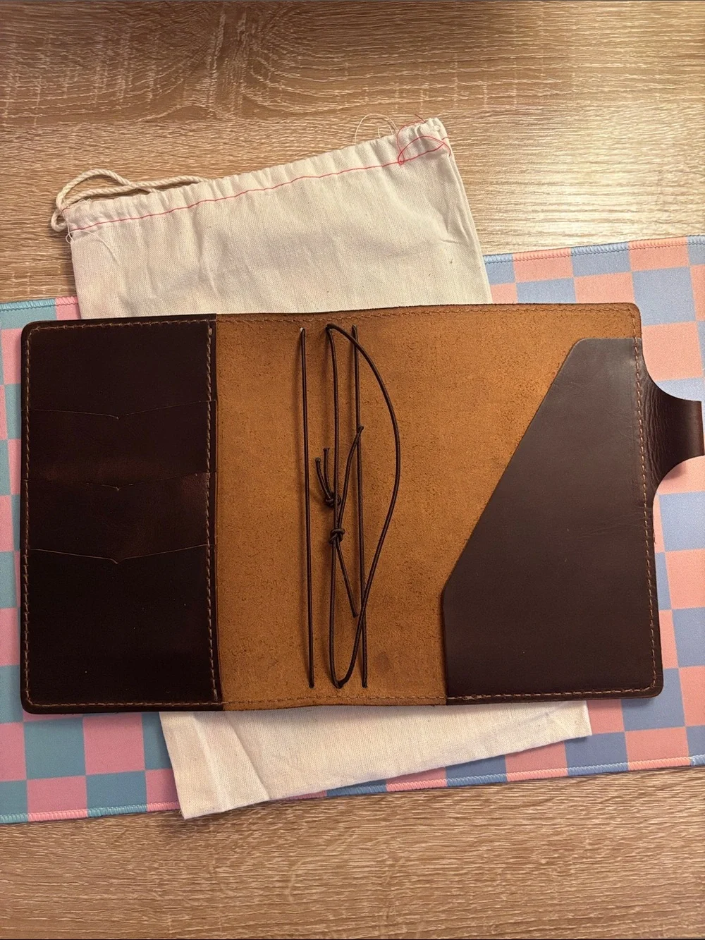 Chic Sparrow B6 Size Bella Cascade Leather Traveler's Notebook Planner Cover